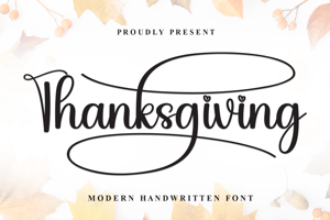 Related font Thanksgiving