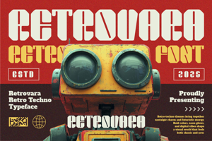 Related font Retrovara