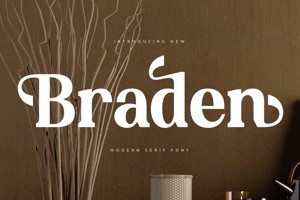 Related font Braden VERSION