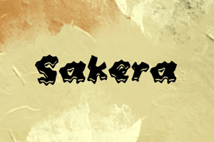 Related font s Sakera