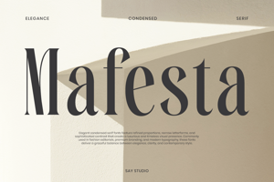 Related font Mafesta DEMO