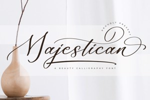 Related font Majestican