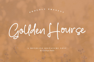 Related font Gollden Hourse