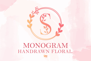 Monogram Handrawn Floral