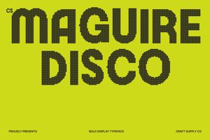 Related font CS Maguire Disco