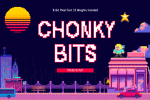 Chonky Bits Font