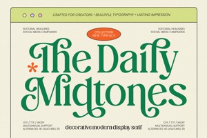 Related font The Daily Midtones