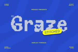 Related font CS Graze Stitched