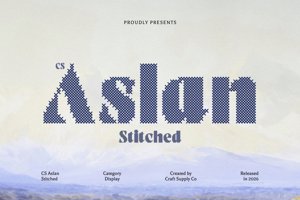Related font CS Aslan Stitched