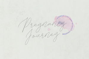 Pregnancy Journey Single Line
