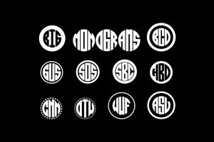 ABC - Circle - Monogram