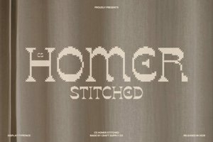 Related font CS Homer Stitched