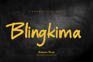 Related font Blingkima
