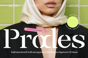 Related font Prodes Stencil