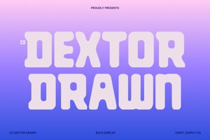 Related font CS Dextor Drawn