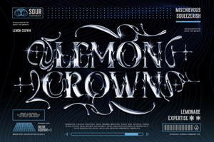 Related font Shadow chrome