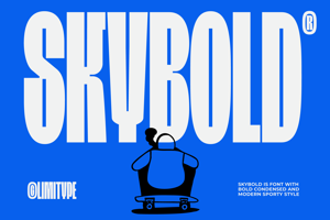 Skybold - Condensed Font