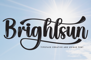 Related font Brightsun