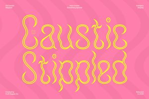 Related font CS Caustic Stippled
