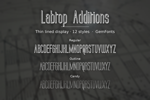Related font Labtop Additions