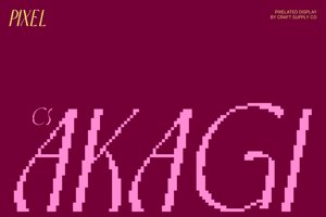 Related font CS Akagi Pixel