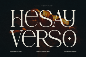 Related font Hesay Verso