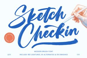 Related font Sketch Checkin VERSION