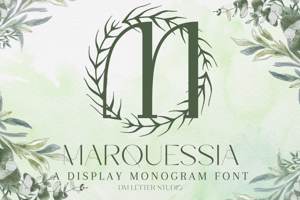 Related font Marquessia Monogram