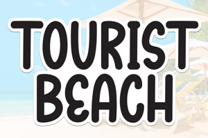 Related font Tourist Beach