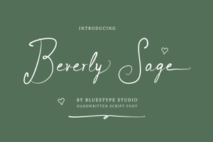 Related font Beverly Sage