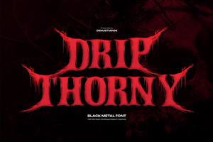 Related font Drip Thorny