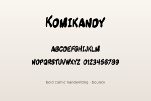 Related font Komikandy