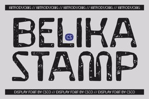 Related font CS Belika Stamp