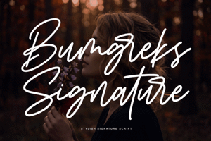 Related font Bumgreks Signature