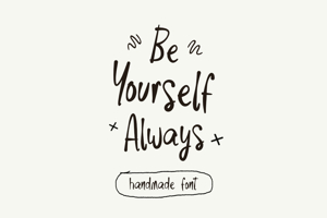 Related font Be Yourself Always