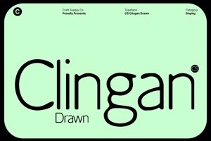 Related font CS Clingan Drawn