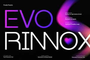 Related font Evo Rinnox