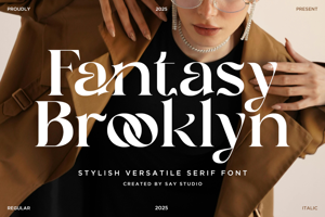 Related font Fantasy Brooklyn DEMO