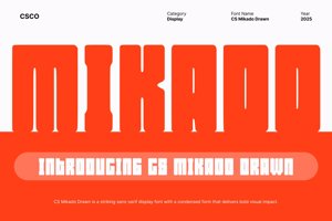 Related font CS Mikado Drawn