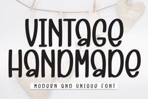 Related font Vintage Handmade