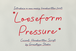 Related font Looseform Pressure