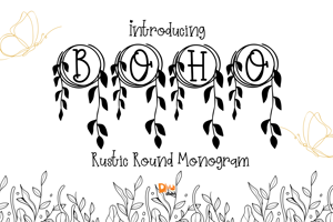 Rustic Round Monogram