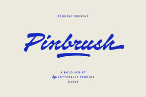 Related font Pinbrush
