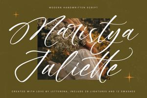 Related font Maristya Juliette VERSION