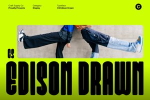 Related font CS Edison Drawn