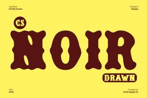 Related font CS Noir Drawn