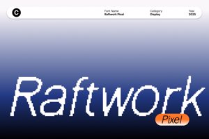 Related font Raftwork Pixel