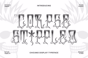 Related font CS Corpse Stippled