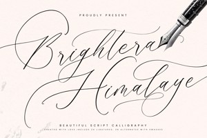 Related font Brightera Himalaye VERSION
