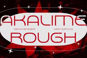 Related font Akalime Rough